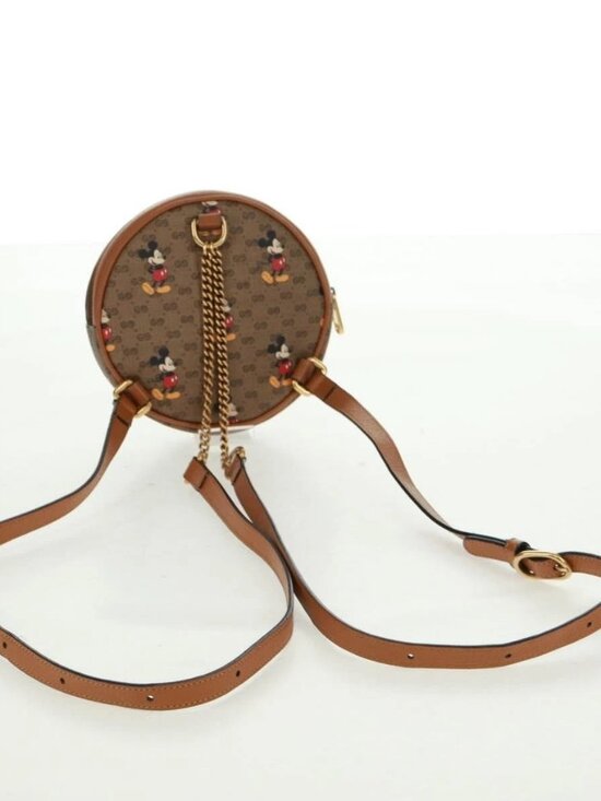 GUCCI Micro GG Supreme Disney Backpack PVC Beige Gold 603730 Auth 159823M main image 4